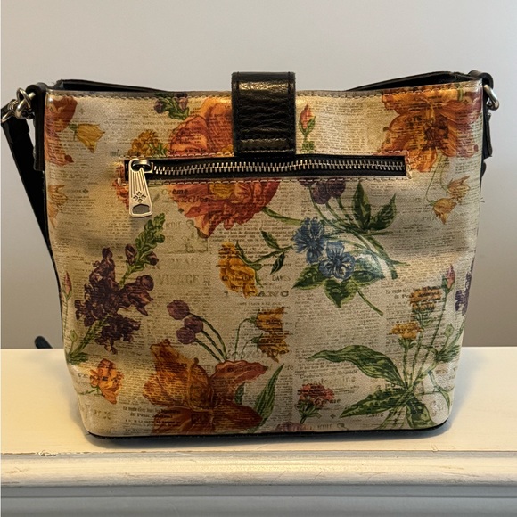 Patricia Nash Multicolor Floral Leather Crossbody Bag - Picture 3 of 12